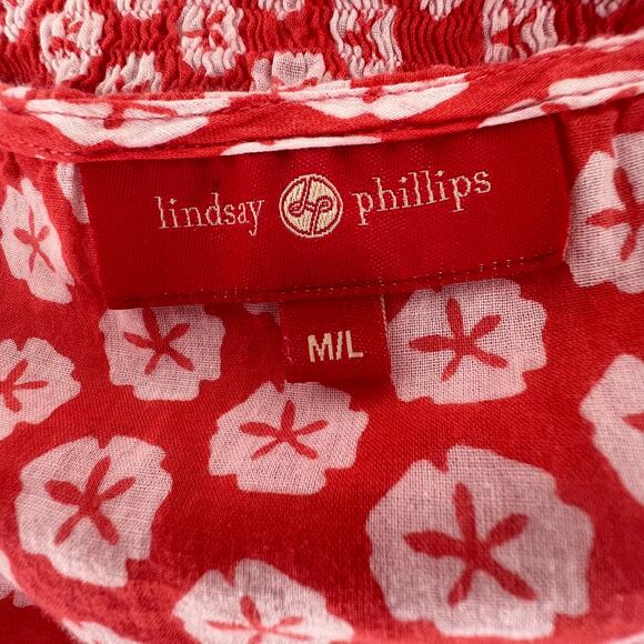 LINDSAY PHILLIPS 60's Inspired Poncho Top/Swim Cover M/L Coastal Hippie Festival - Picture 5 of 6